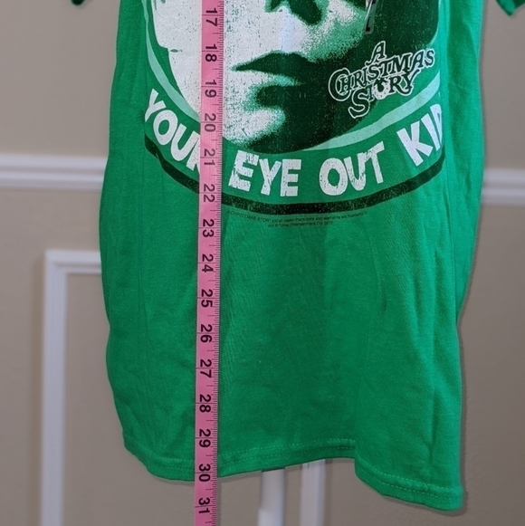 "You'll Shoot Your Eye Out" Green A Christmas Story T-Shirt - Picture 3 of 4